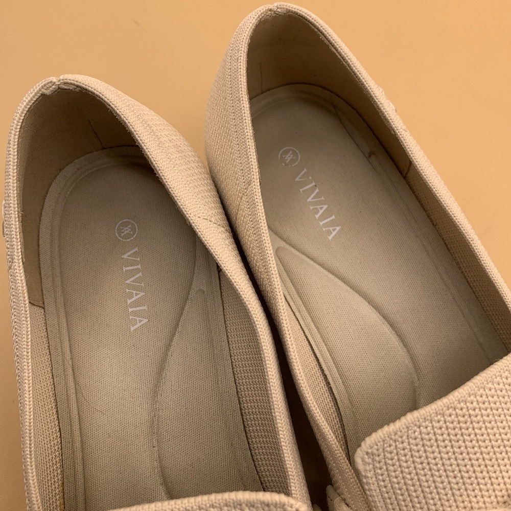 VIVAIA Caitlin 2.0 Square-Toe Knot Loafers in Almond (EU 39) US 8 - Picture 3 of 9